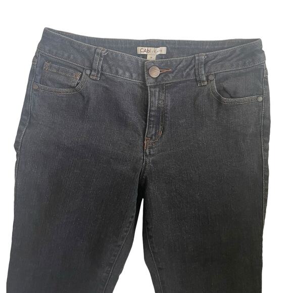 CAbI Women Jeans 8 Black Skinny Leg Stretch Streetwear Y2K Sustainable Denim - Picture 14 of 14